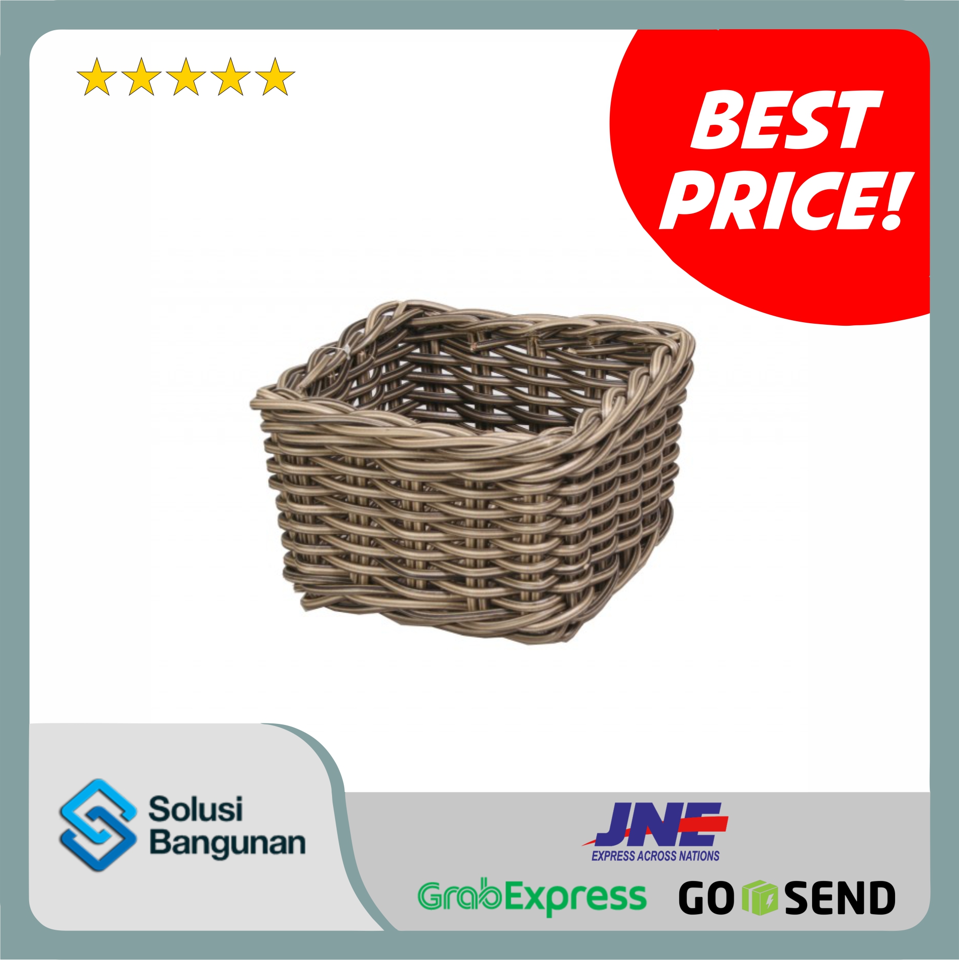 H049A2 - HC H Palm Square Basket