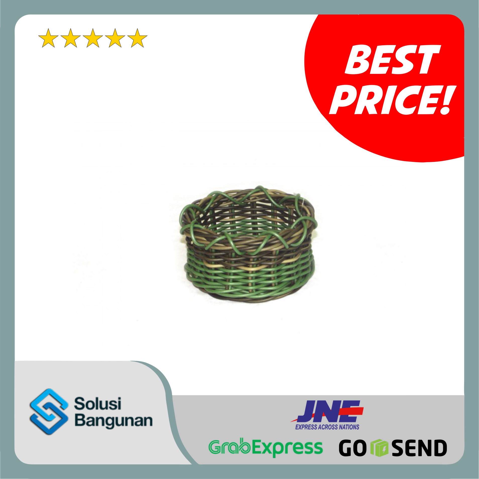 H194A2B - HC Palm Green Round Bowl