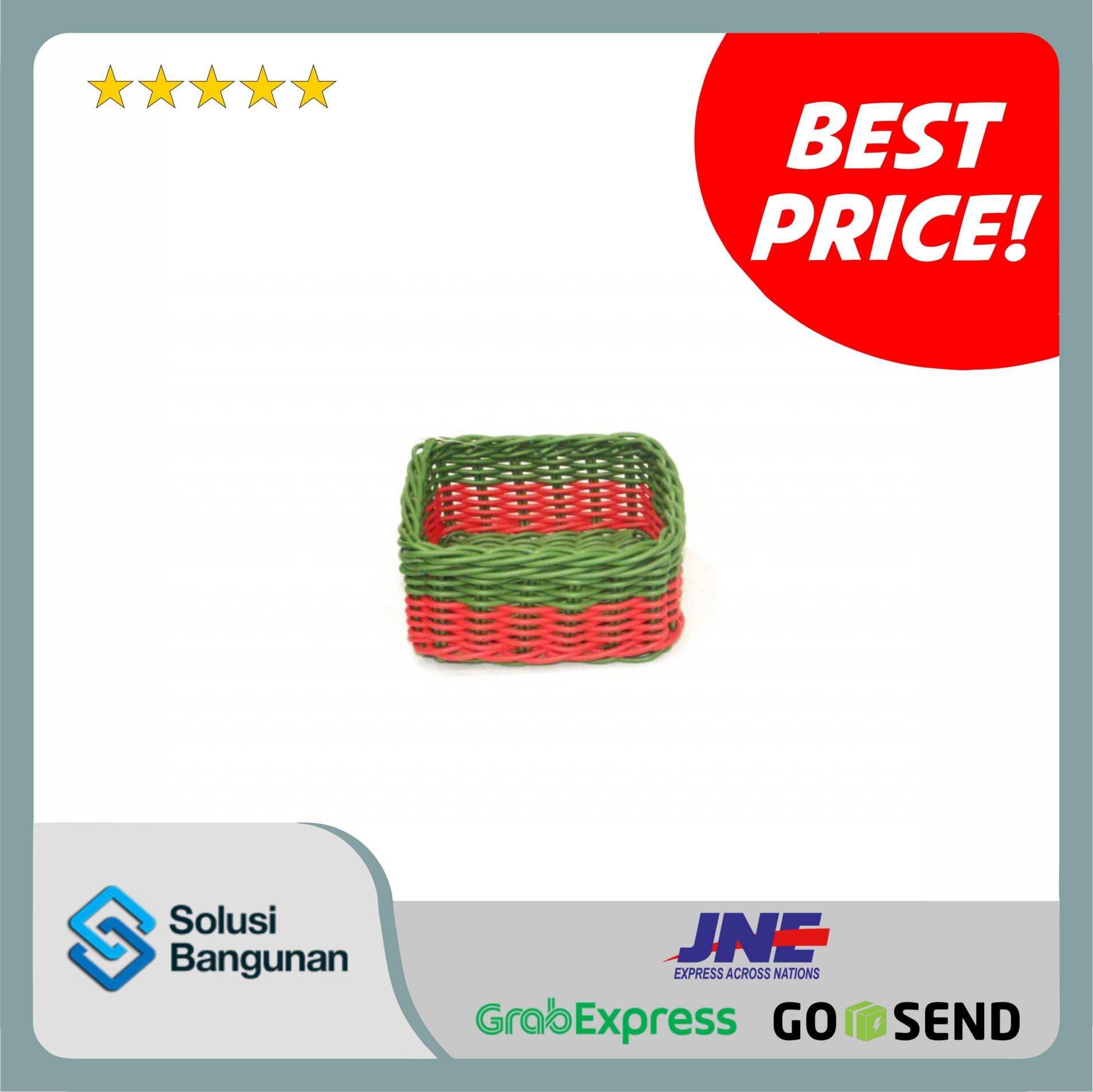 H197A2B - HC Garnet Square Basket