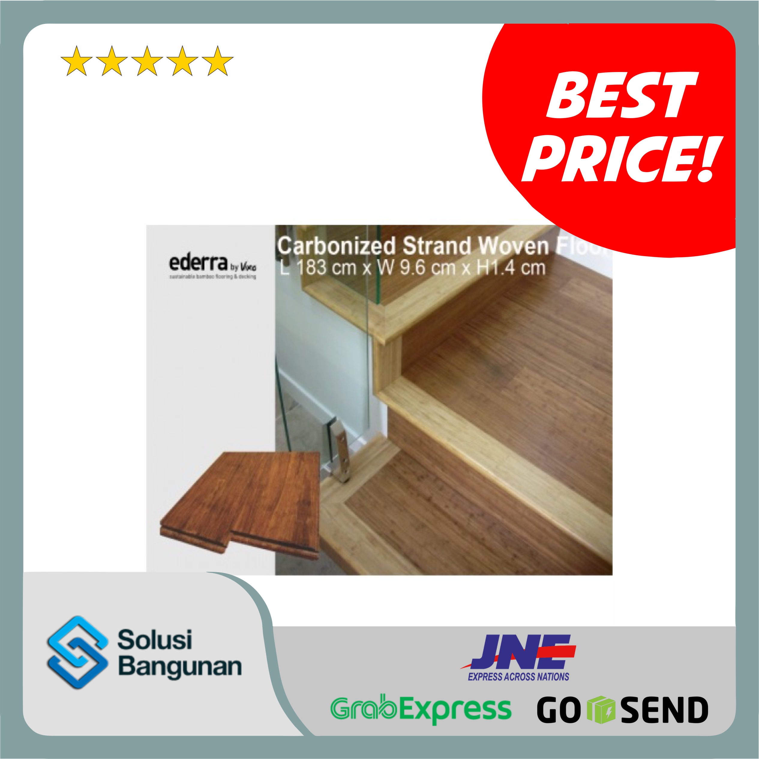 Ederra Carbonized Strand Woven Floor