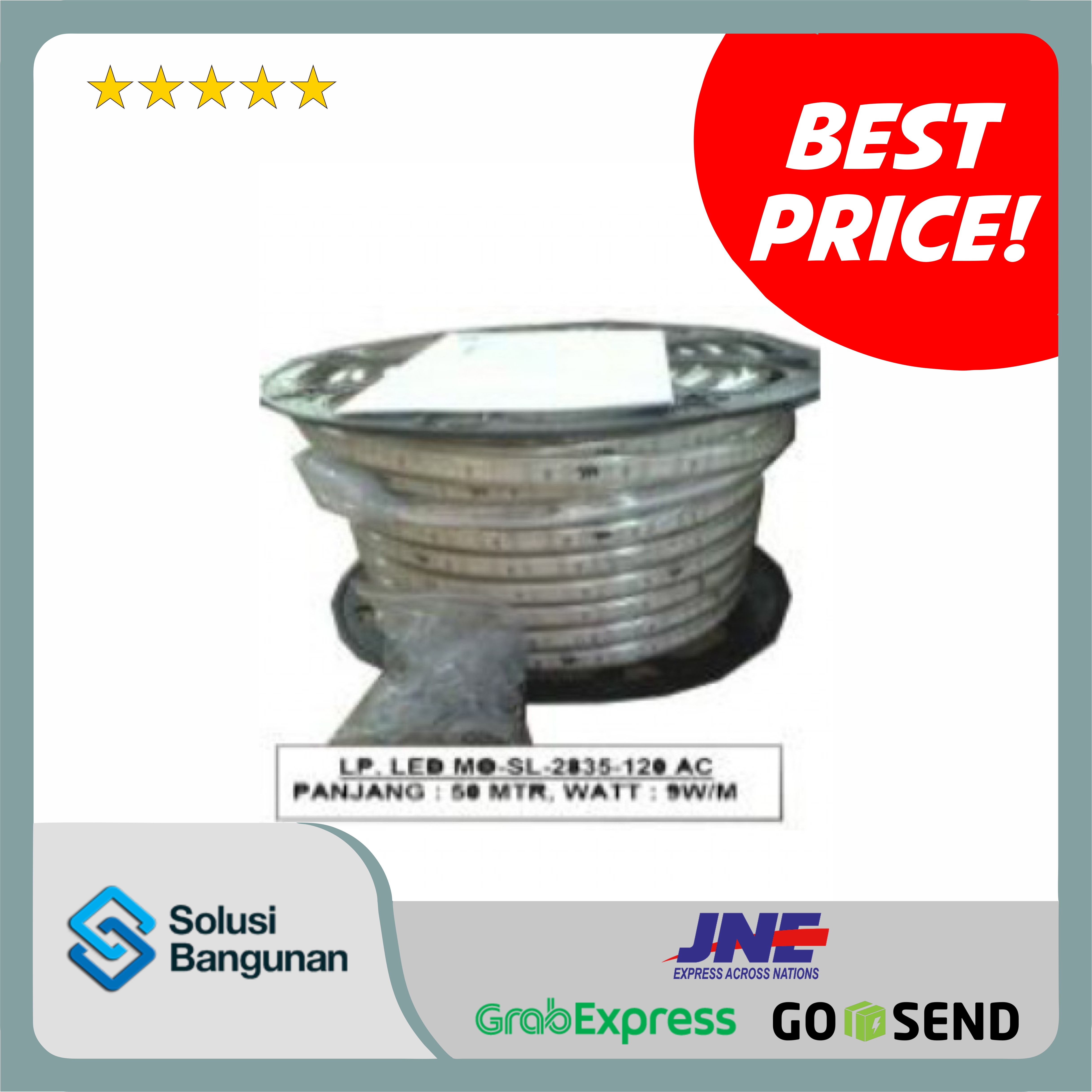 Lampu Strip MO -SL 2835-60P - 5 Meter DC 12 V 5 W-M _12V LED- Strip Light _DC