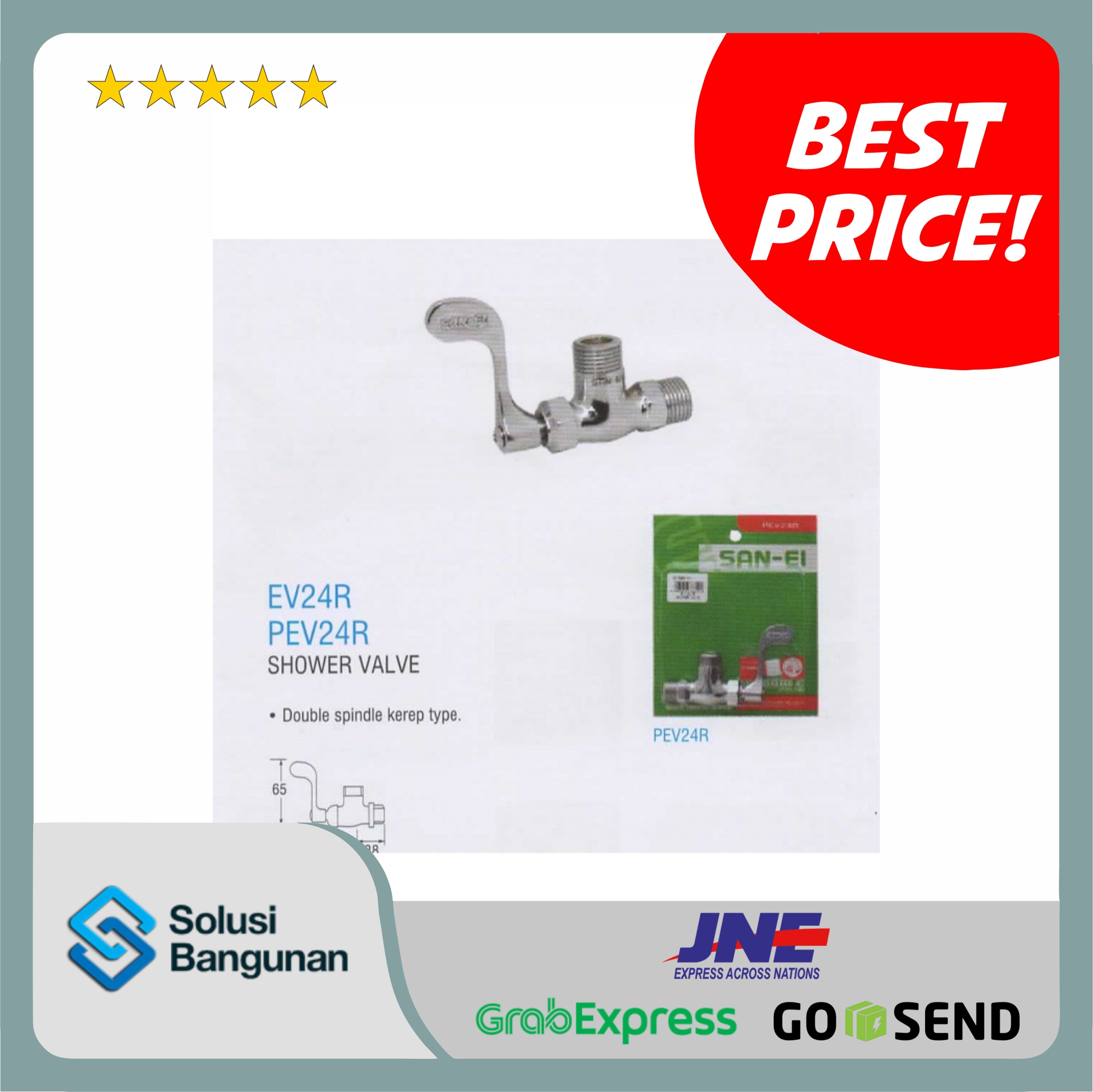 San-EI Shower Valve Double Spindle Kerep Type