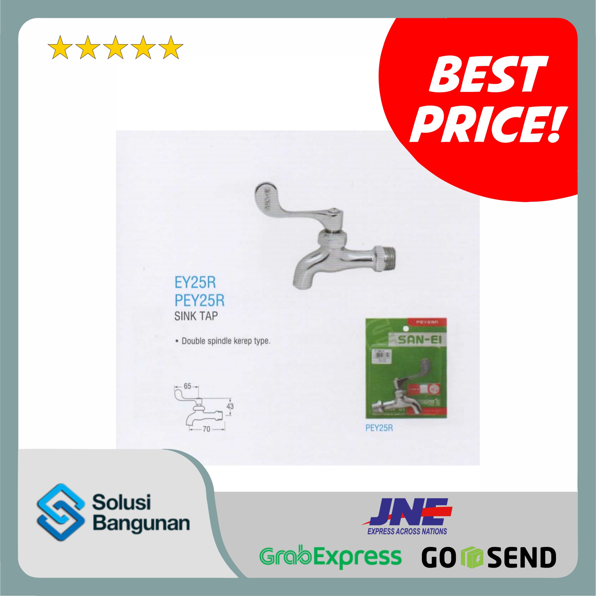 San-EI Sink Tap Double Spindle Kerep Type